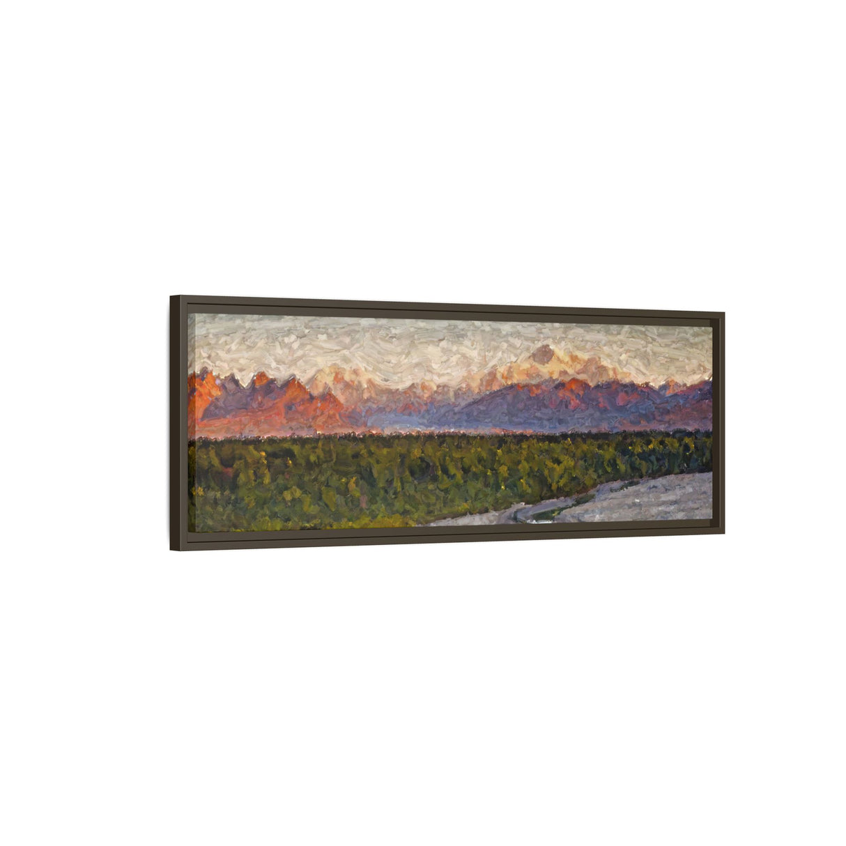 Golden Sunset on Denali Range, Alaska