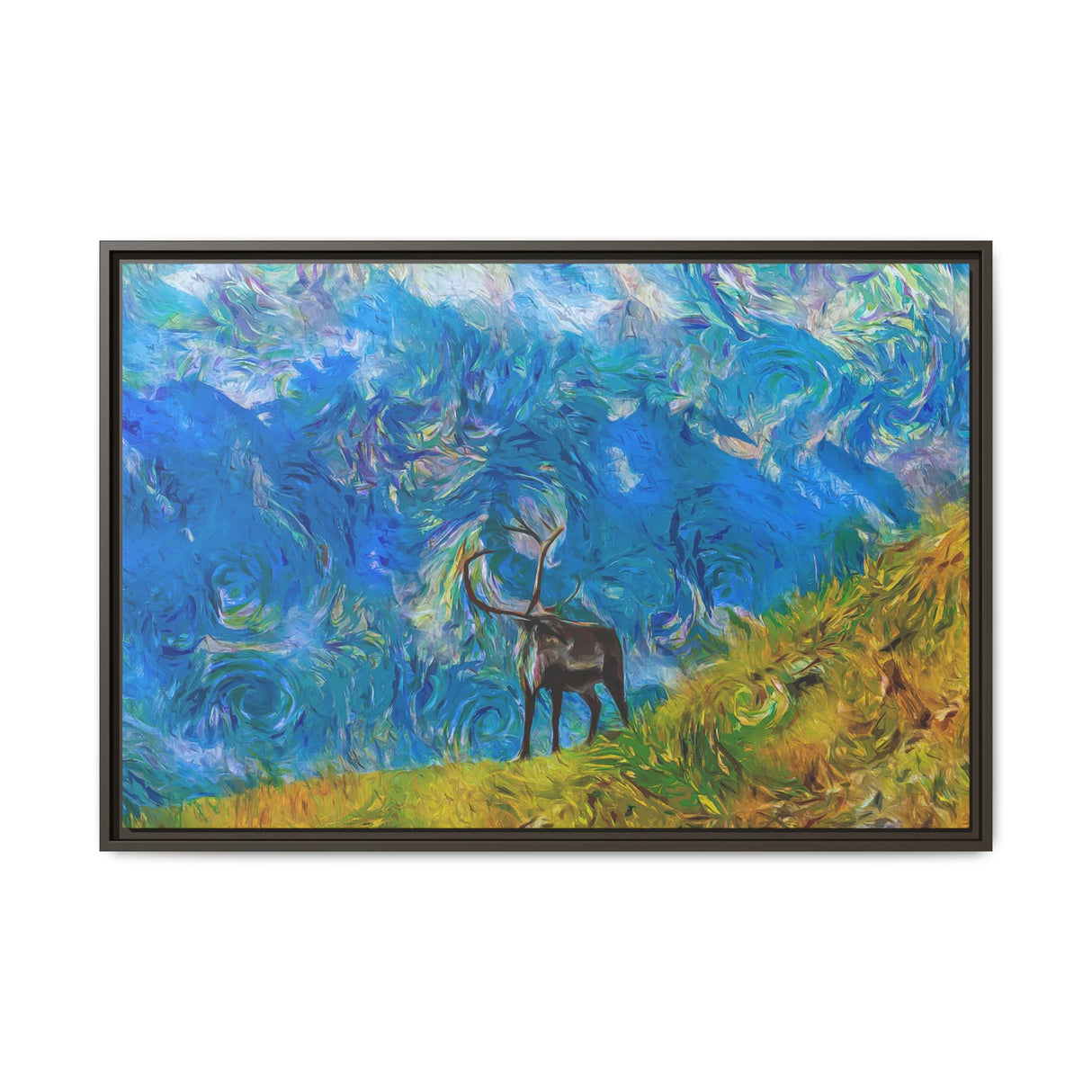 Caribou on Mountain Slope, Kobuk Valley National Park