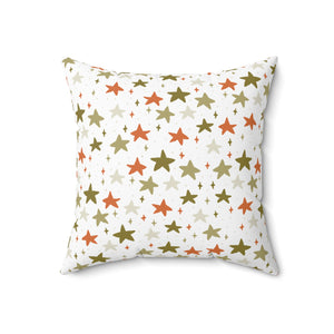 Starry Harvest Night Square Pillow