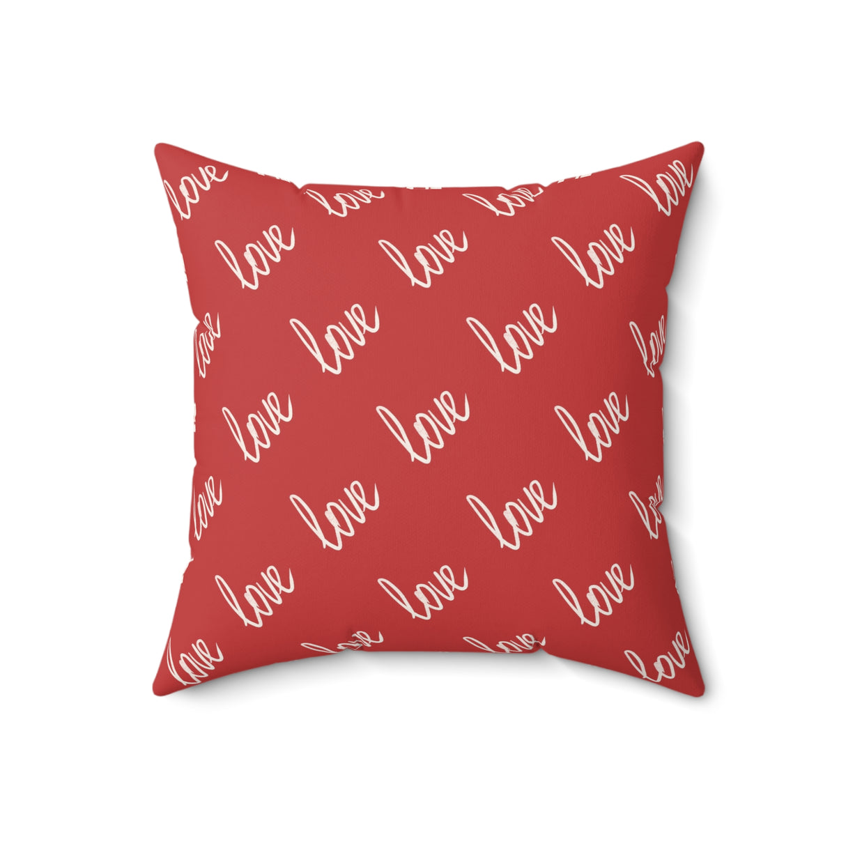 Scripted Love Square Pillow