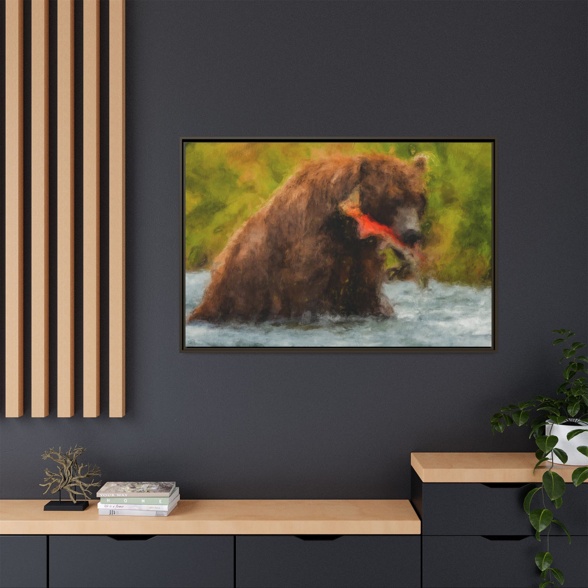 Brown Bear Fishing for Salmon, Katmai National Park