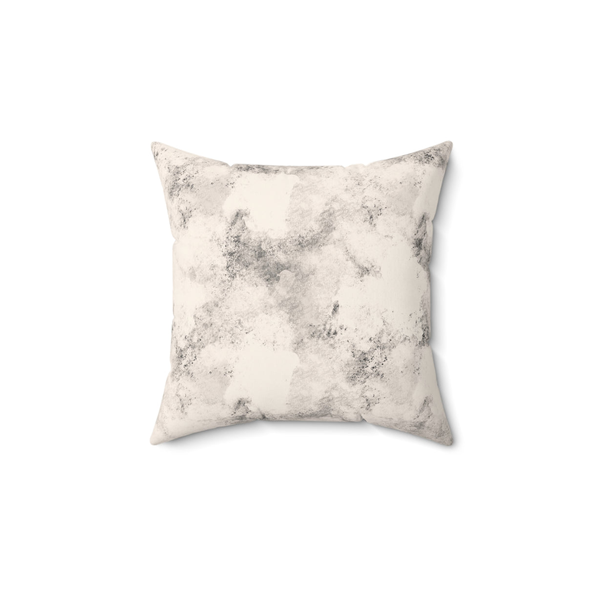 Monochrome Marble Mist Square Pillow