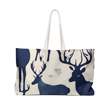 Majestic Indigo Deer Weekender Bag - Tranquil Deer Collection