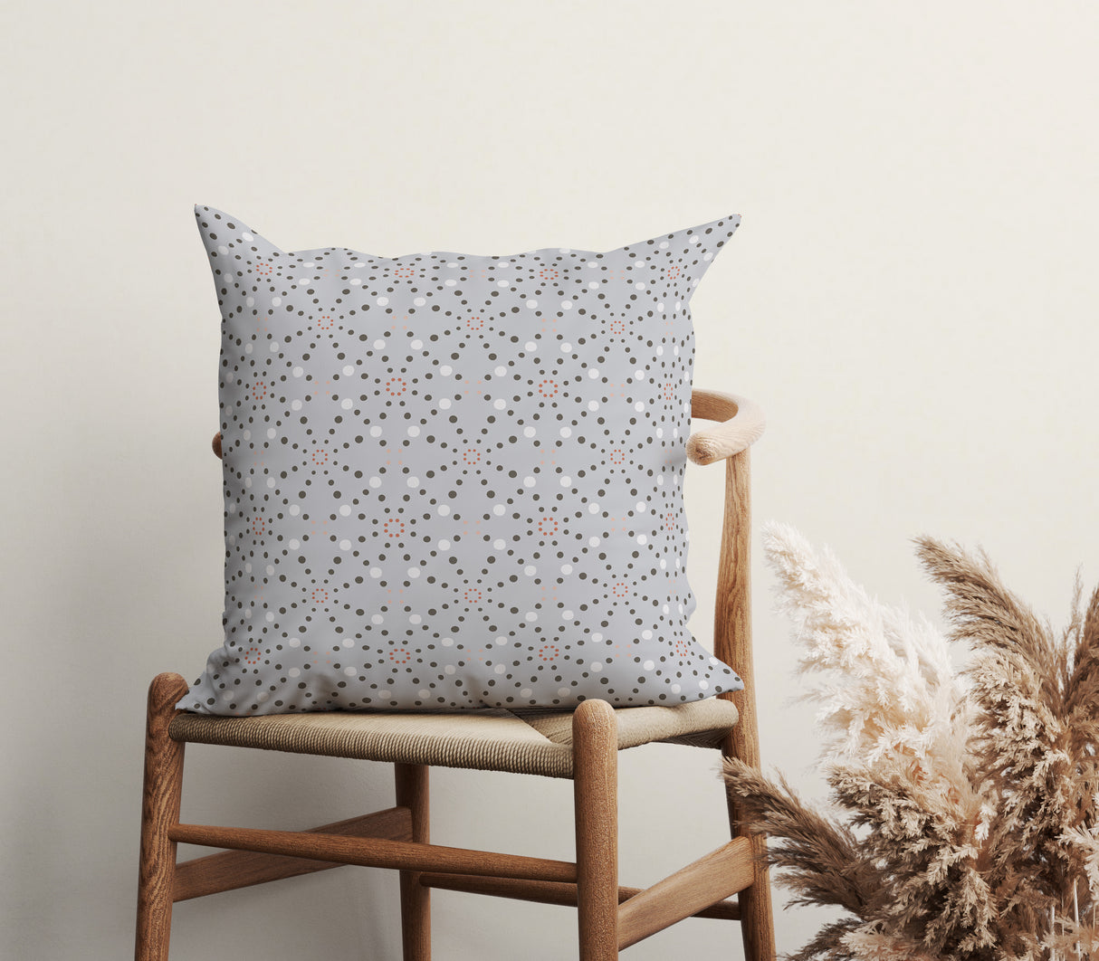 Urban Elegance Dotted Square Pillow