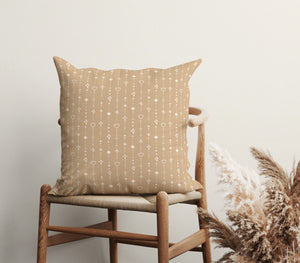 Golden String Grace Square Pillow