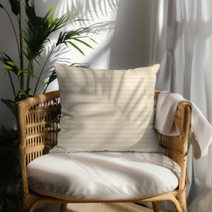 Soft Striped Elegance Square Pillow