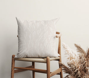 Subtle Botanical Grace Square Pillow