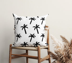 Bold Palm Charm Square Pillow