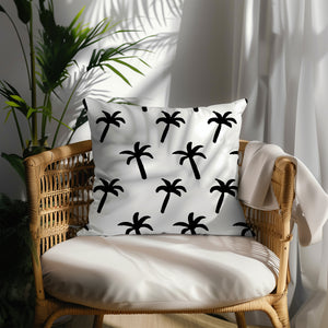 Bold Palm Charm Square Pillow