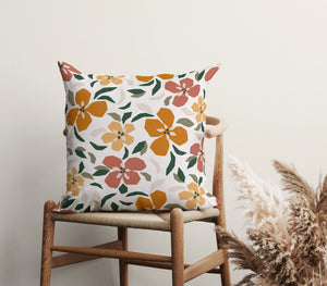 Autumn Bloom Charm Square Pillow