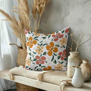 Autumn Bloom Charm Square Pillow