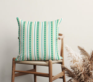 Striped Playfulness Square Pillow