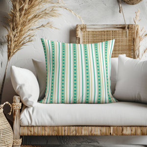 Striped Playfulness Square Pillow