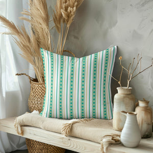 Striped Playfulness Square Pillow