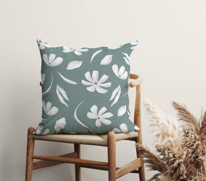 Blossoming Grace Square Pillow