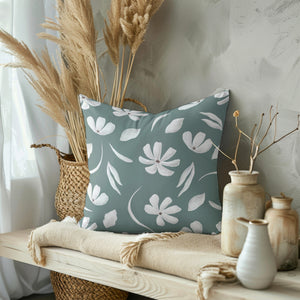 Blossoming Grace Square Pillow