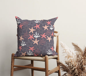 Coral Seas Square Pillow