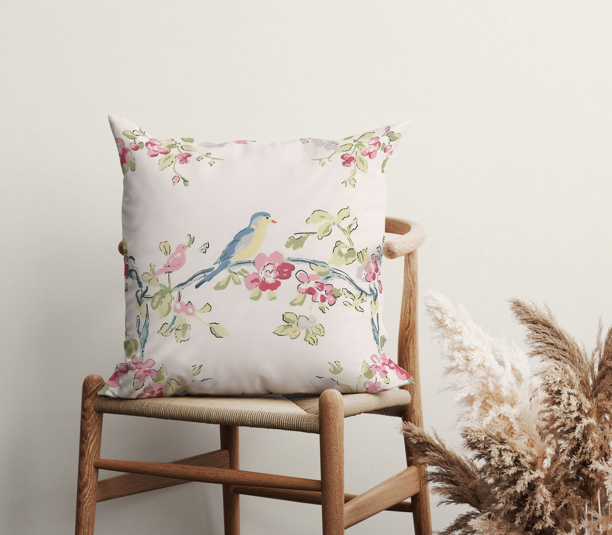 Songbird Serenity Square Pillow