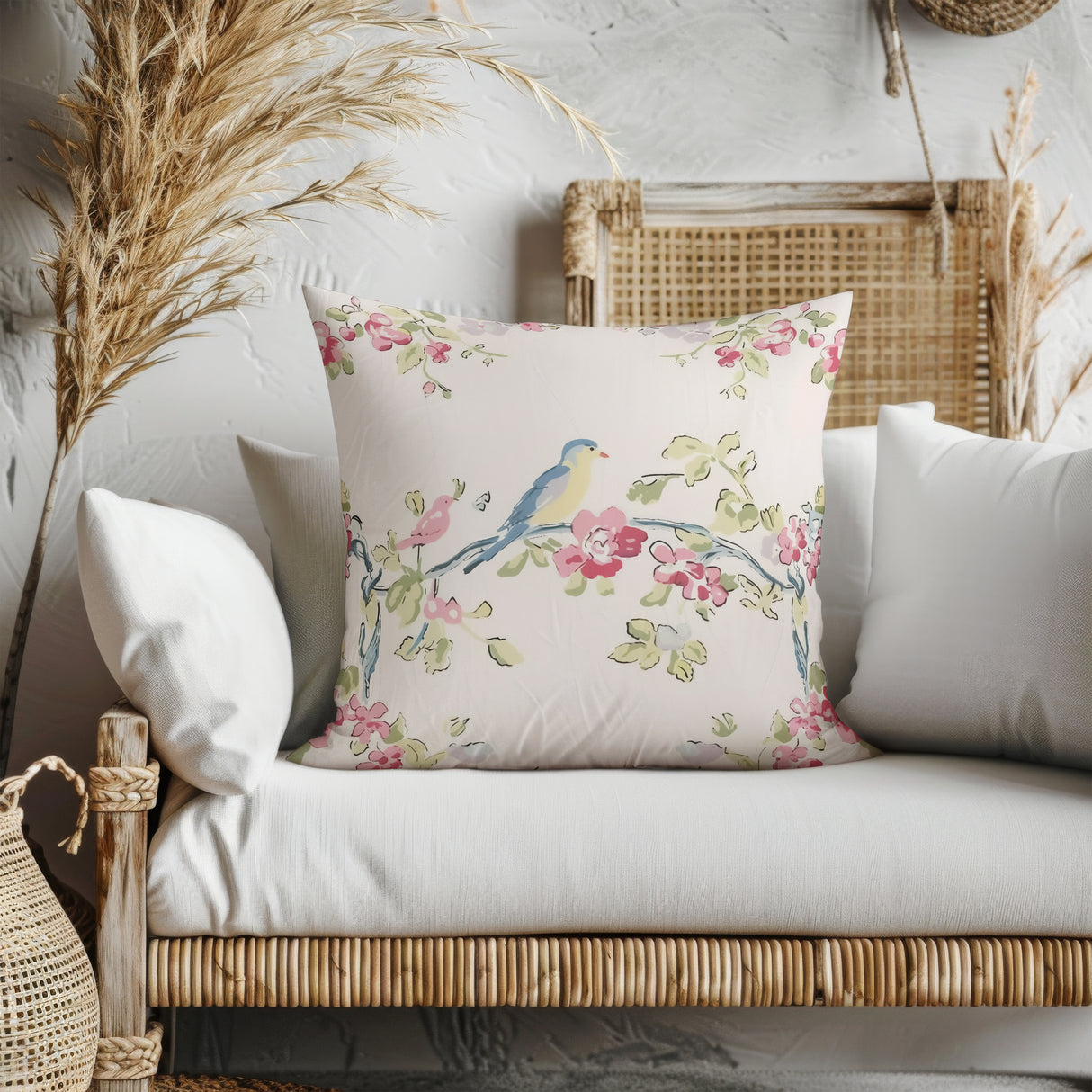 Songbird Serenity Square Pillow