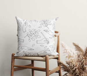 Hands of Grace Square Pillow