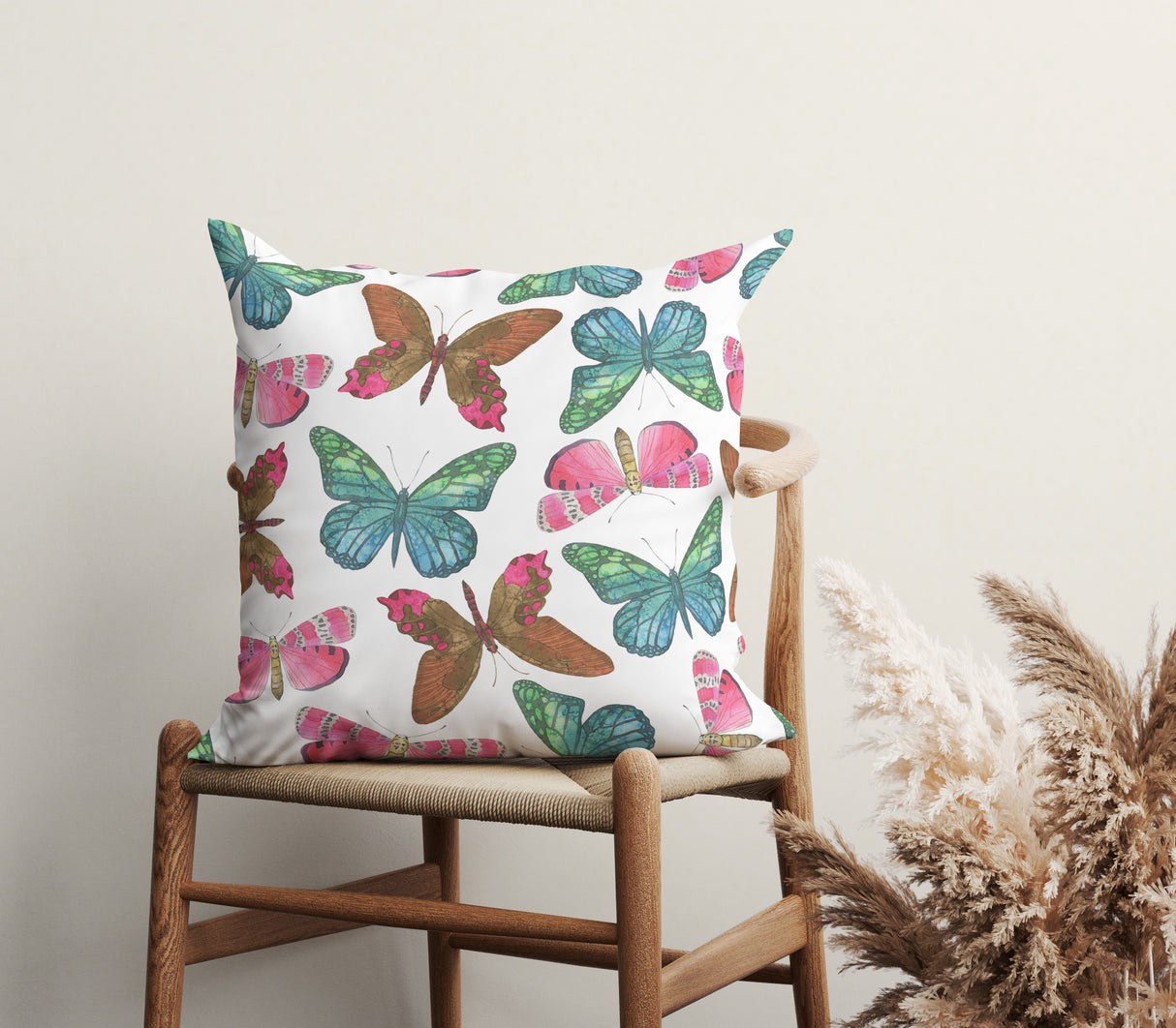 Wings of Whimsy Square Pillow