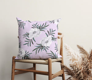 Lavender Grace Bloom Square Pillow