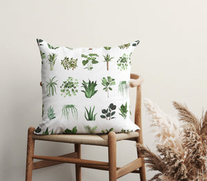 Verdant Pot Harmony Square Pillow