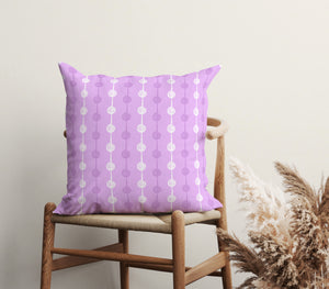 Whimsical String Blooms Square Pillow