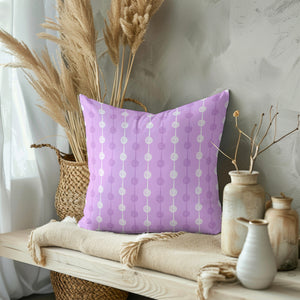 Whimsical String Blooms Square Pillow