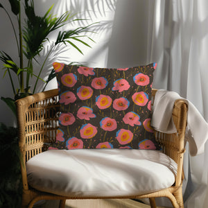 Blooming Sunset Charm Square Pillow