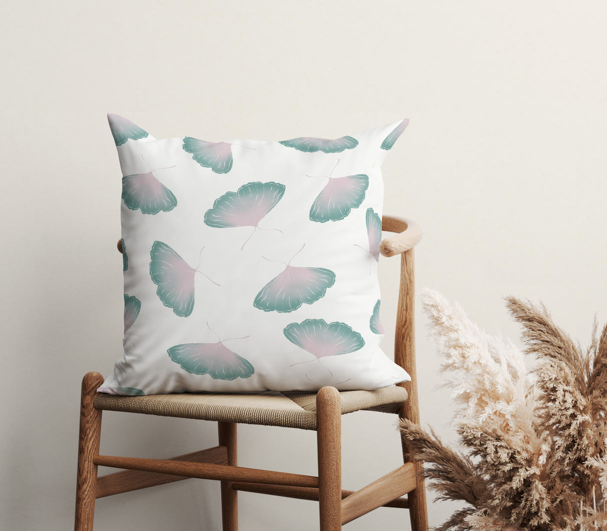 Butterfly Serenity Square Pillow