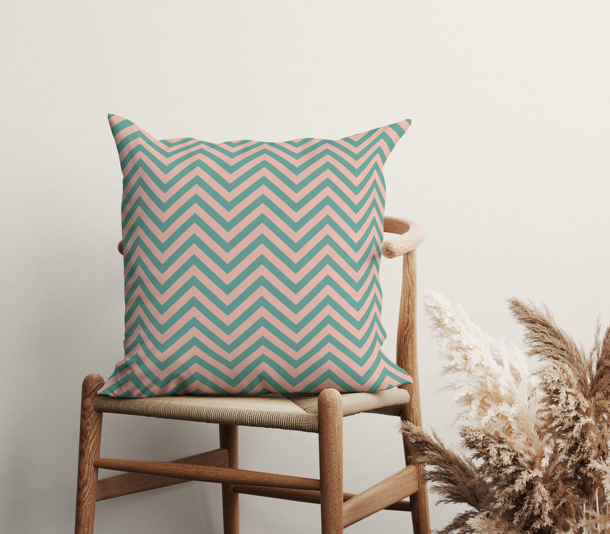 Retro Chevron Bliss Square Pillow