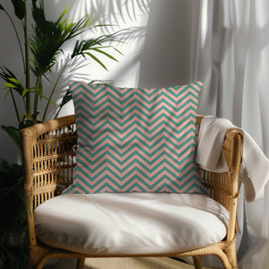 Retro Chevron Bliss Square Pillow