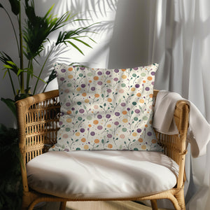 Whimsical Harvest Dots Square Pillow