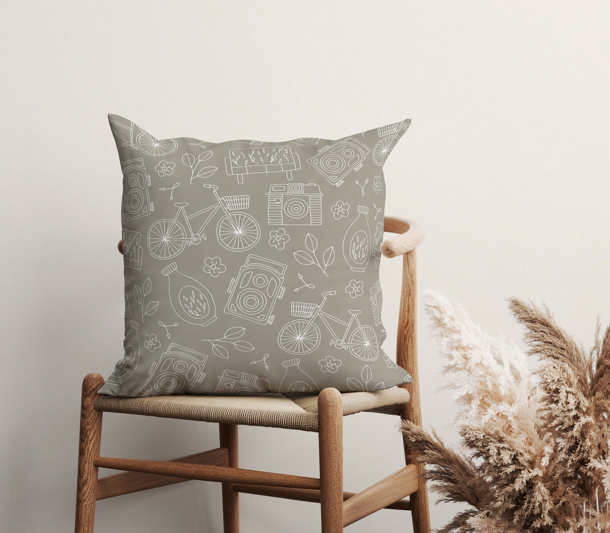 Nostalgic Journey Square Pillow