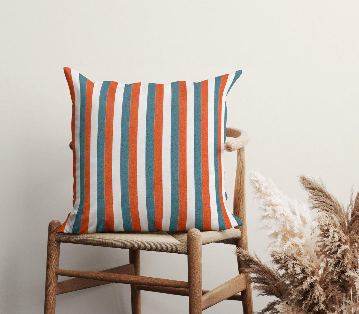 Bold Striped Harmony Square Pillow