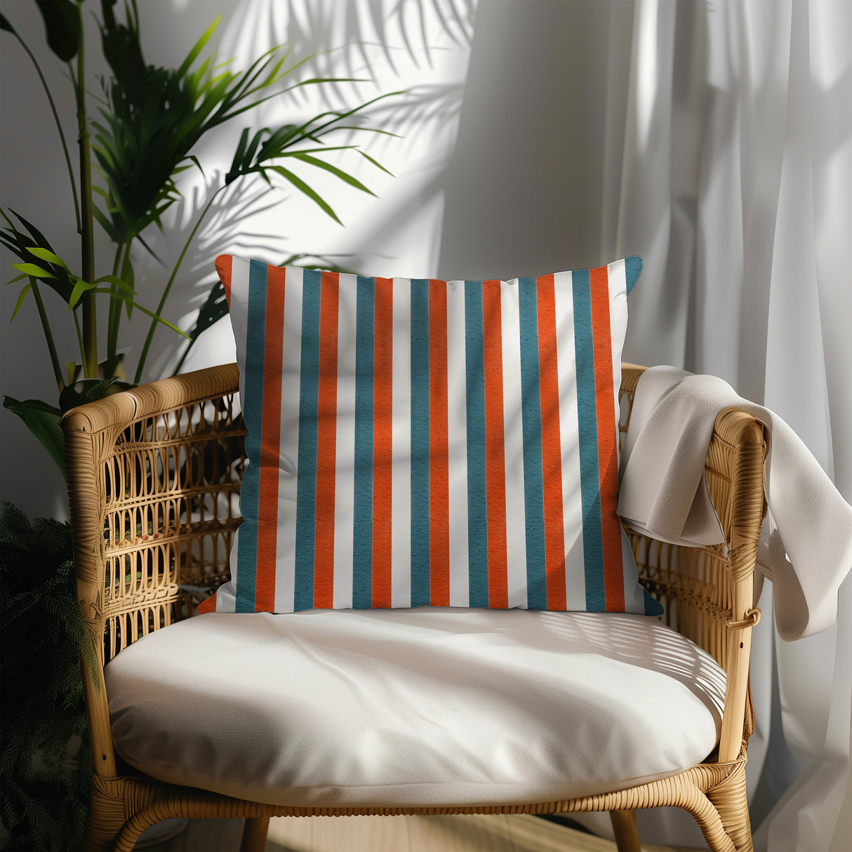 Bold Striped Harmony Square Pillow