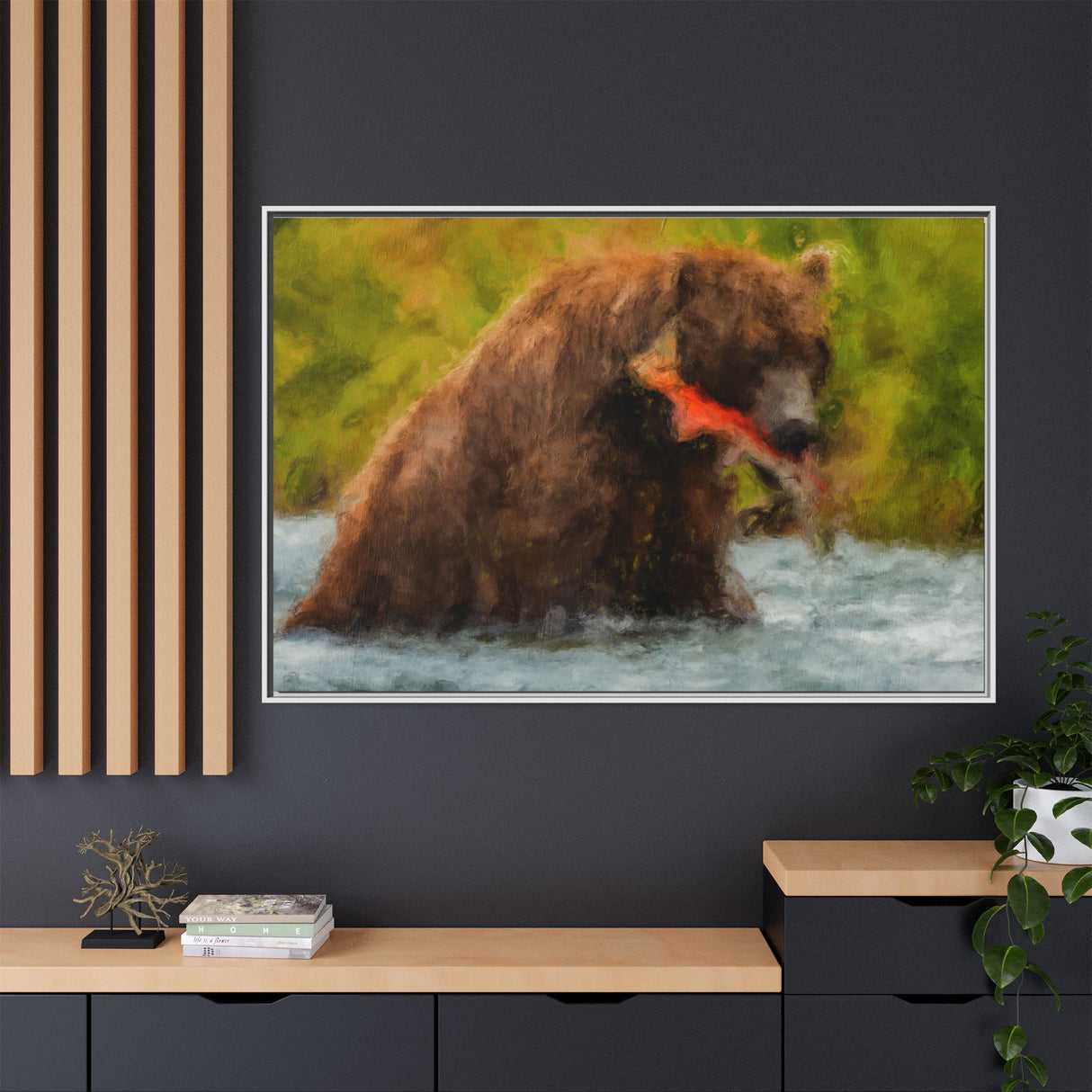 Brown Bear Fishing for Salmon, Katmai National Park