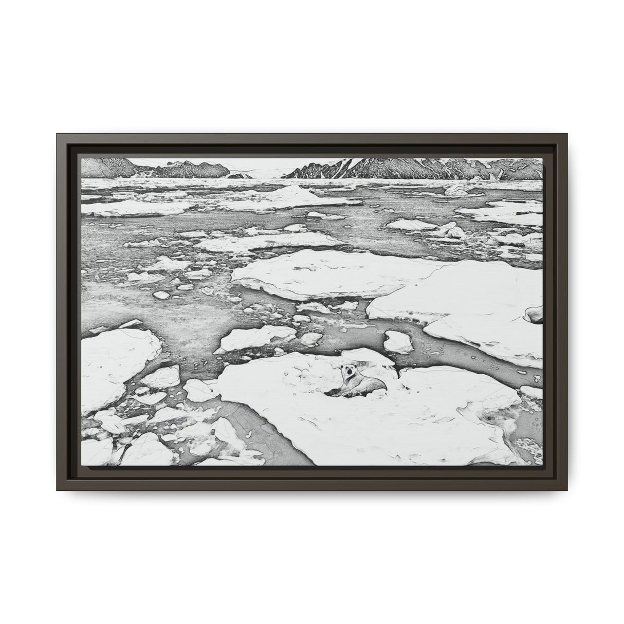 Polar Bear on Sea Ice, Northeast Greenland National Park