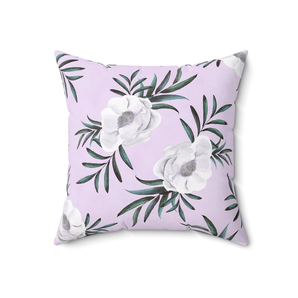 Lavender Grace Bloom Square Pillow