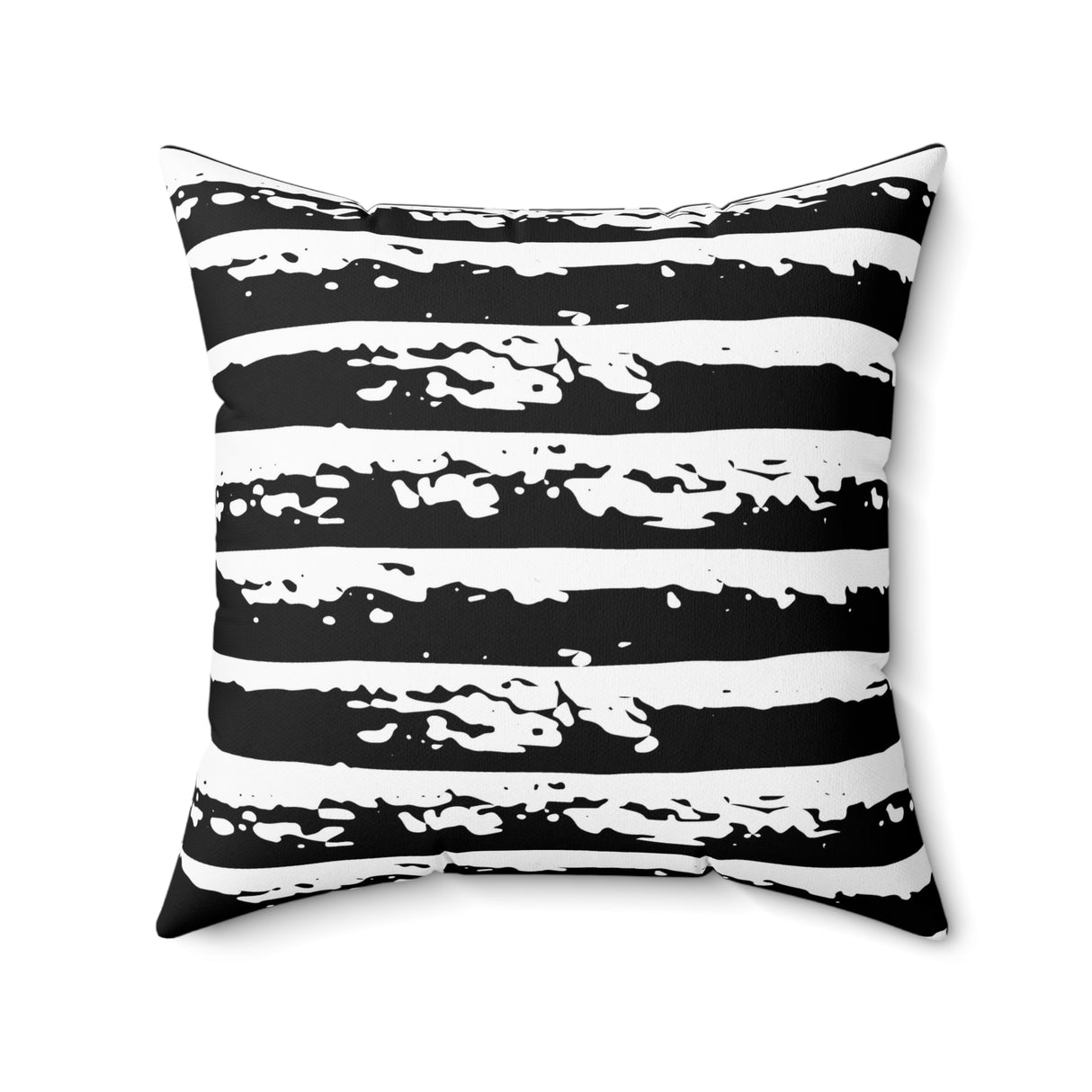 Bold Brush Stripes Square Pillow