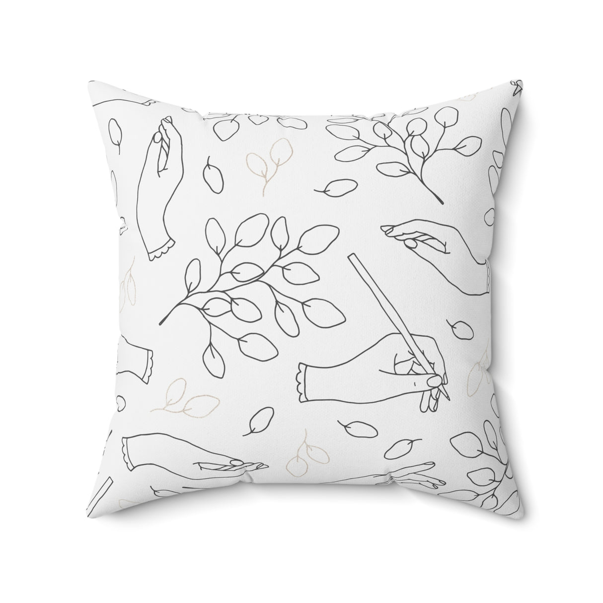 Hands of Grace Square Pillow