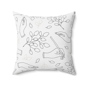 Hands of Grace Square Pillow