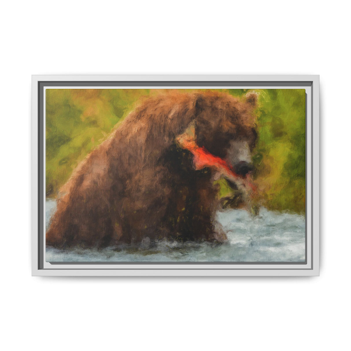 Brown Bear Fishing for Salmon, Katmai National Park