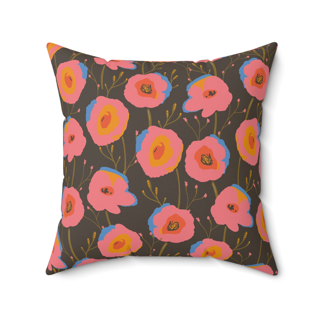 Blooming Sunset Charm Square Pillow