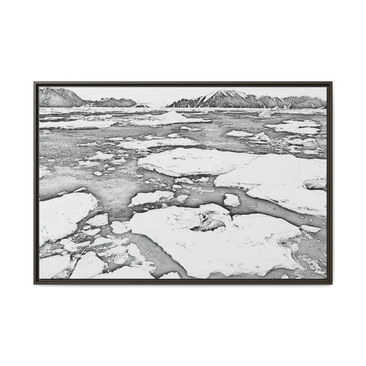 Polar Bear on Sea Ice, Northeast Greenland National Park