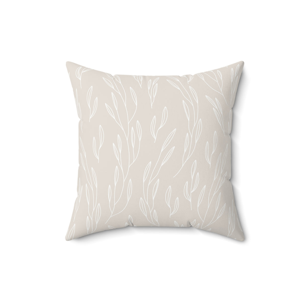 Subtle Botanical Grace Square Pillow