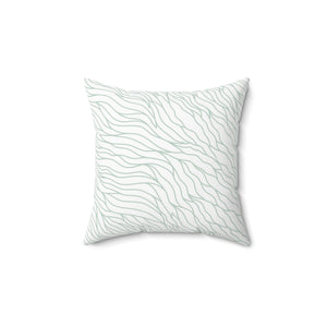 Flowing Wave Serenity Square Pillow