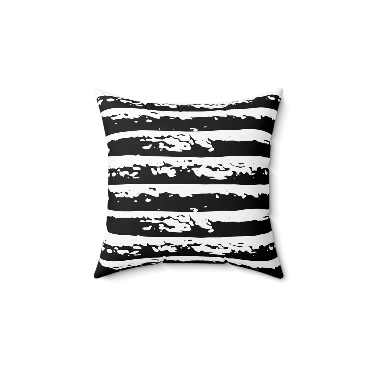 Bold Brush Stripes Square Pillow