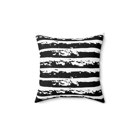 Bold Brush Stripes Square Pillow